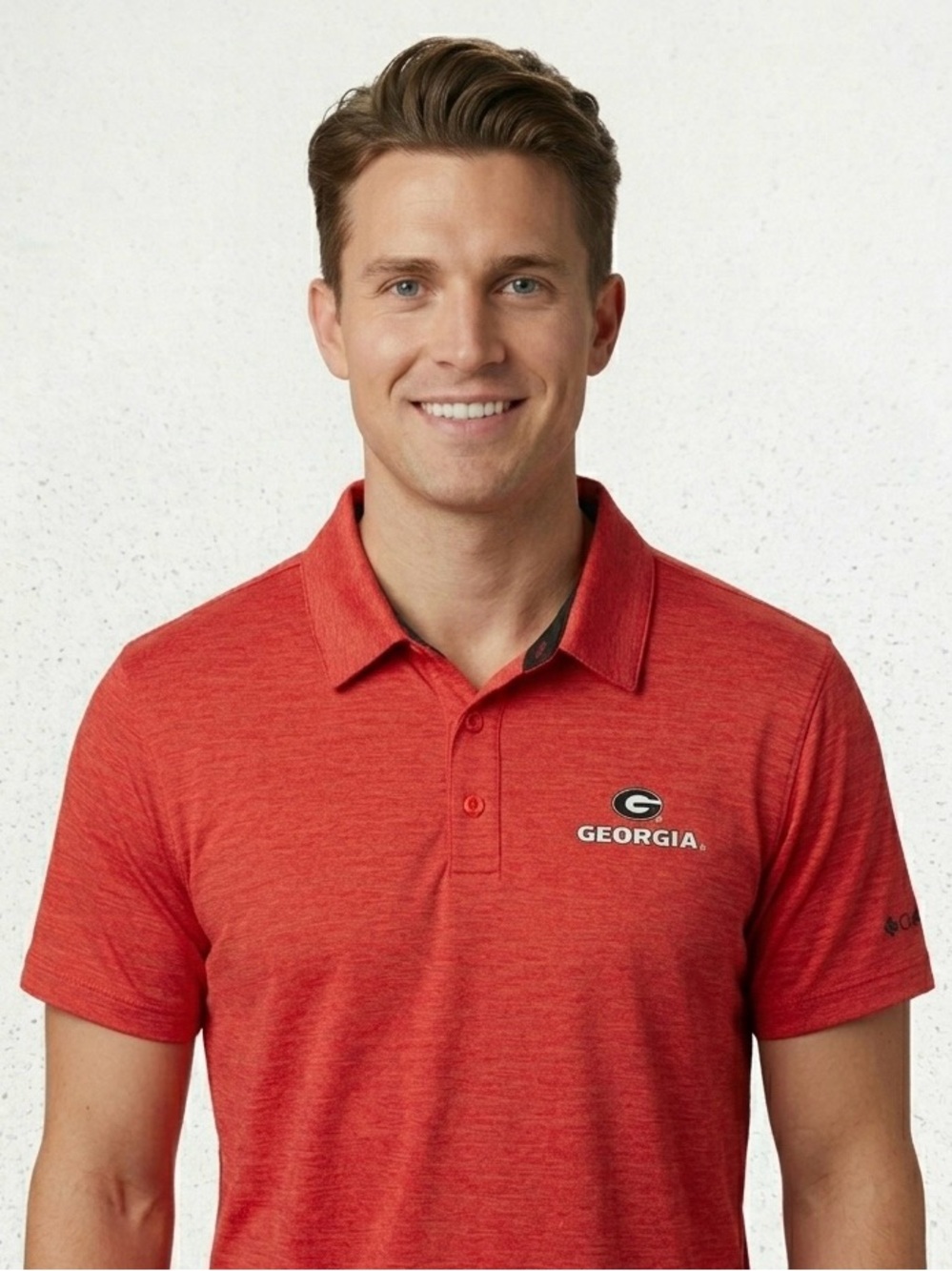 NWT Columbia University of Georgia Bulldogs Polo - Men’s XL - Red Omni-Shade